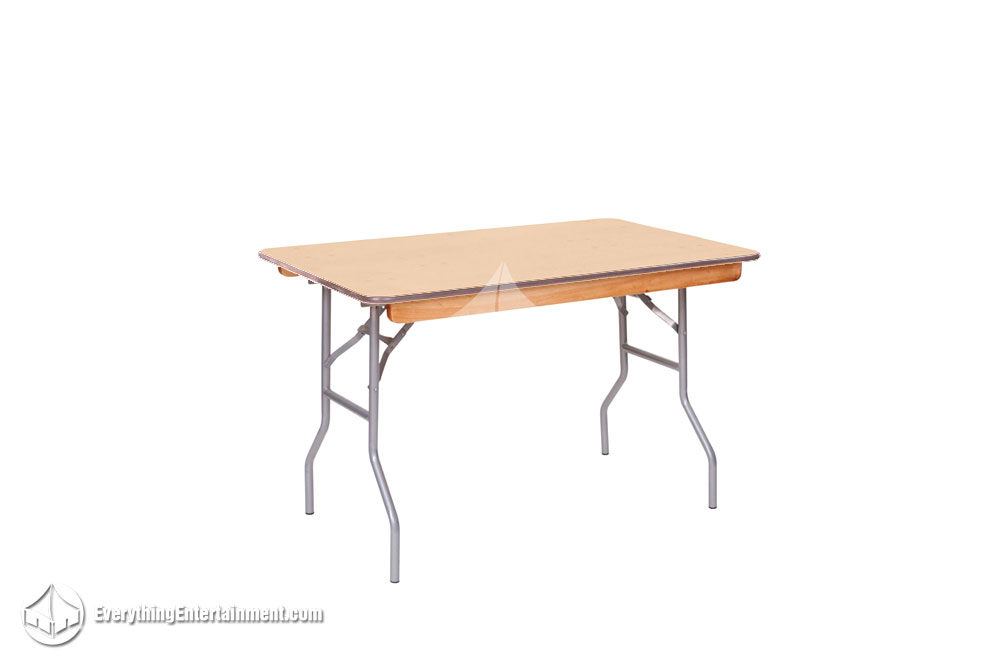 a 4 foot table on white background