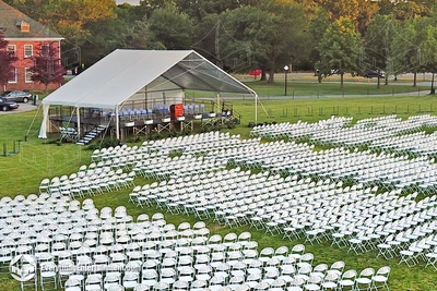 6500 chairs set up for a the College of Staten Island Commencement Ceremony