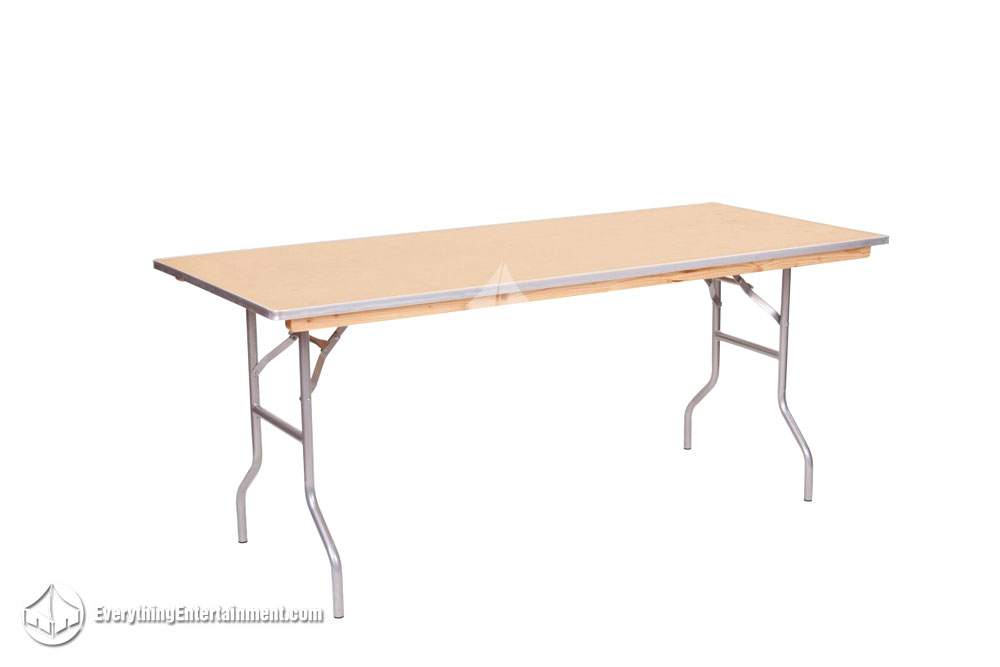 a 6 foot table on white background