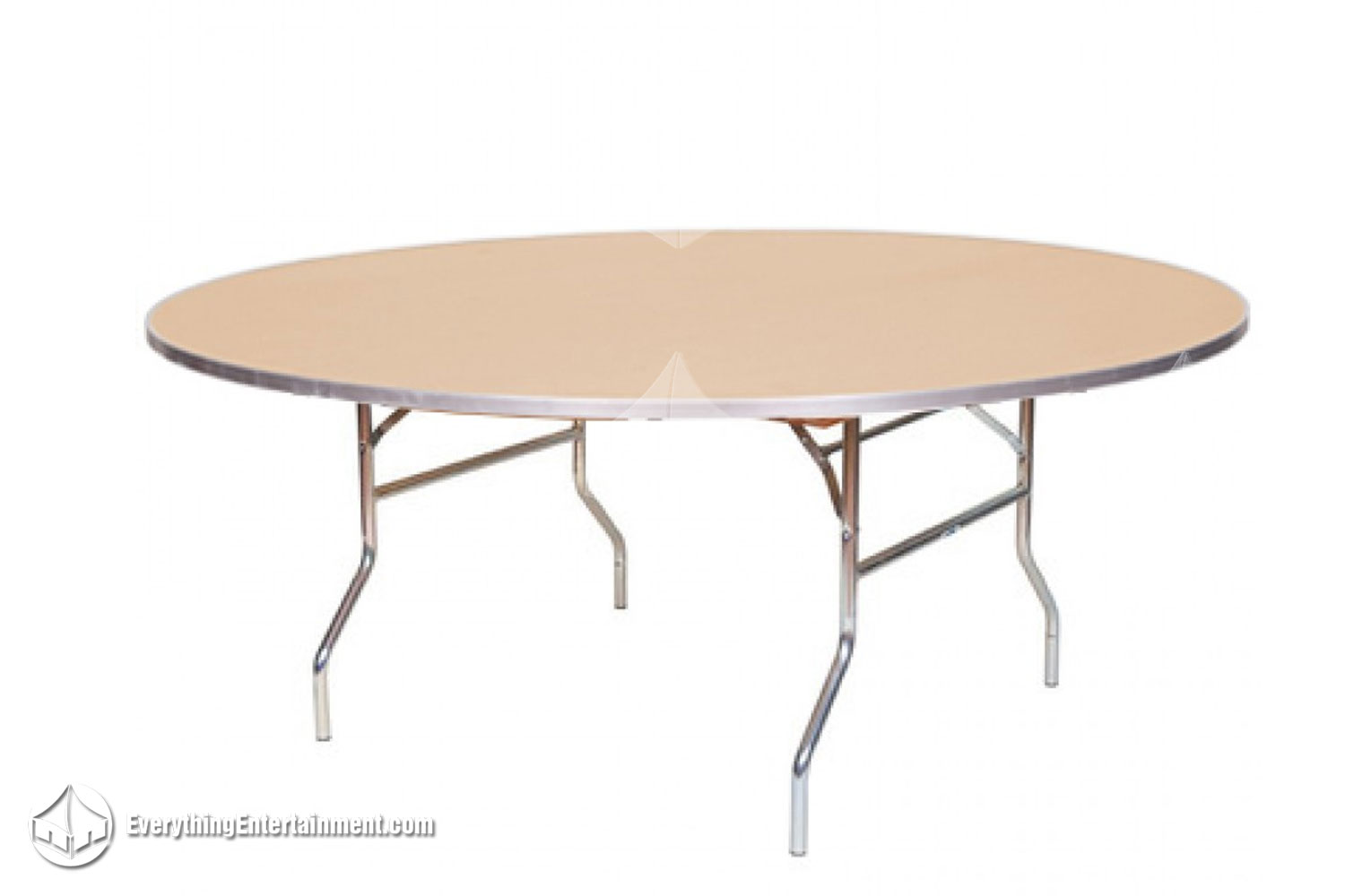 A 72 inch round table on white background