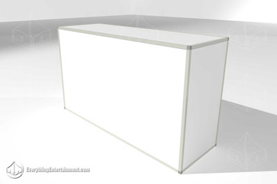 White bar on plain white background