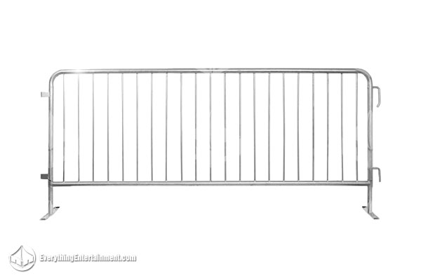 steel bicycle barricade on white background