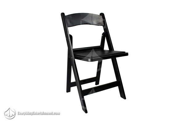 picture of black garden chair on white background