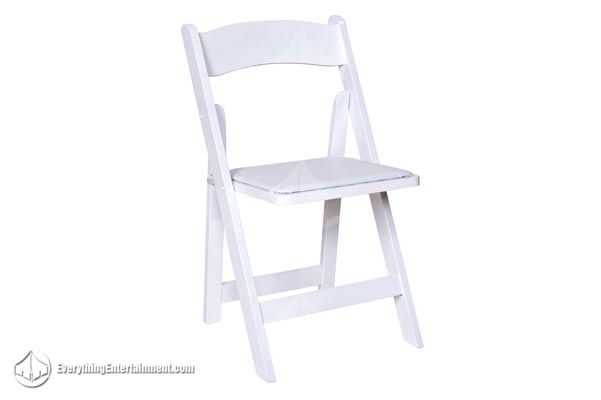 white chair on white background