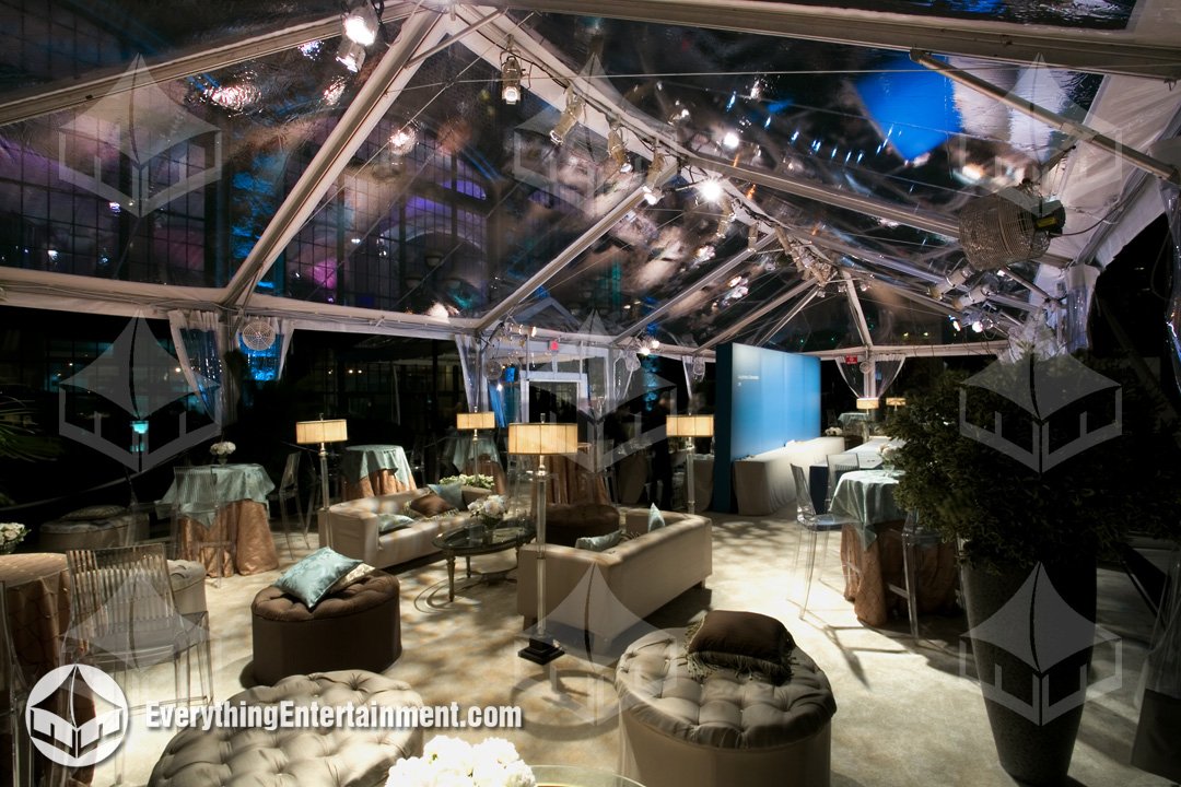 Gustavino's NYC courtyard tented interior