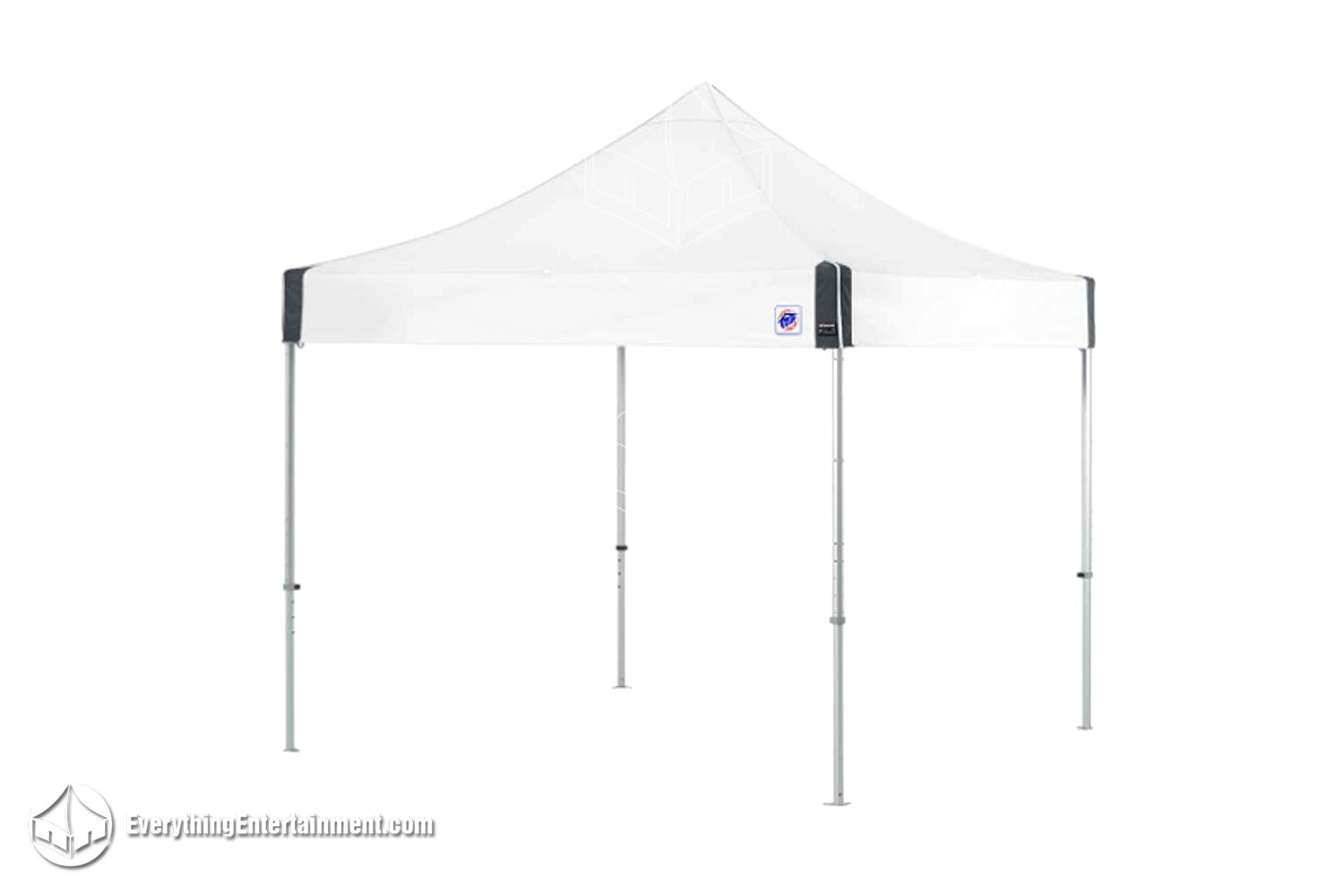 10x10 event pop-up canopy tent set up outdoors, offering shade and basic weather protection