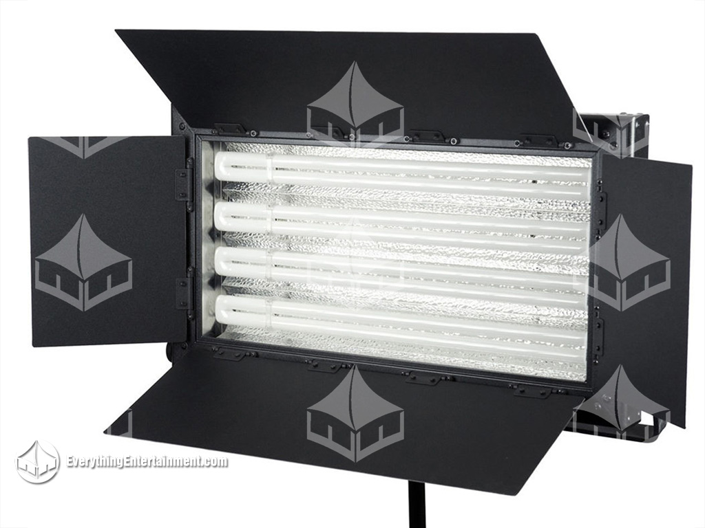 Flo Light Flo Light with barndoors on white background
