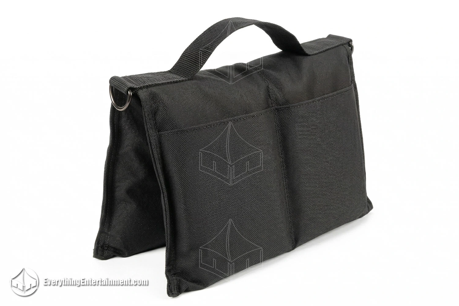 black theatrical sandbag on white background