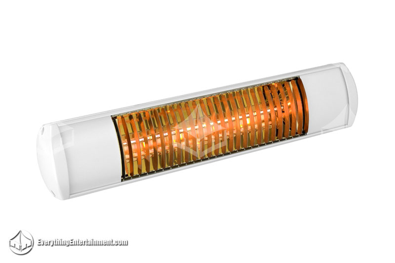 Radiant heater on white background